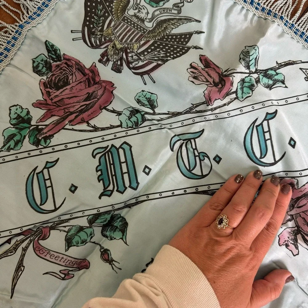 CMTC 1921-1940 Citizens Military Training Camp MOTHER satin souvenir pillow case